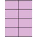 4.25" x 2.75" Pastel Purple Rectangular Sheet Labels