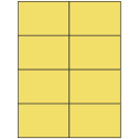 4.25" x 2.75" Pastel Yellow Rectangular Sheet Labels