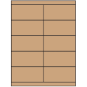 4.25" x 2" Brown Kraft Rectangular Sheet Labels