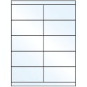 4.25" x 2" Crystal Clear Rectangular Sheet Labels