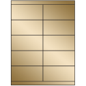 4.25" x 2" Gold Foil Rectangular Sheet Labels