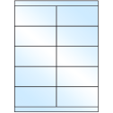 4.25" x 2" White Premium High Gloss Rectangular Sheet Labels