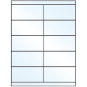 4.25" x 2" White Mid Gloss Rectangular Sheet Labels