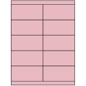4.25" x 2" Pastel Pink Rectangular Sheet Labels
