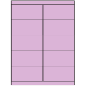 4.25" x 2" Pastel Purple Rectangular Sheet Labels