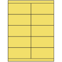 4.25" x 2" Pastel Yellow Rectangular Sheet Labels
