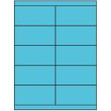 4.25" x 2" Turquoise Rectangular Sheet Labels