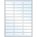 2.625" x 0.875" Crystal Clear Rectangular Sheet Labels