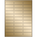 2.625" x 0.875" Gold Foil Rectangular Sheet Labels