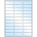 2.625" x 0.875" White Premium High Gloss Rectangular Sheet Labels