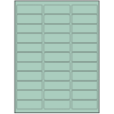 2.625" x 0.875" Pastel Green Rectangular Sheet Labels