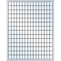 0.5" x 0.75" Crystal Clear Rectangular Sheet Labels