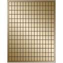 0.5" x 0.75" Gold Foil Rectangular Sheet Labels