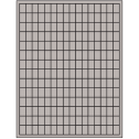 0.5" x 0.75" Gray Rectangular Sheet Labels