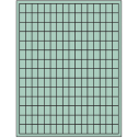0.5" x 0.75" Pastel Green Rectangular Sheet Labels