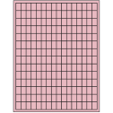 0.5" x 0.75" Pastel Pink Rectangular Sheet Labels