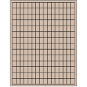 0.5" x 0.75" Pastel Tan Rectangular Sheet Labels