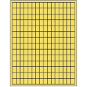 0.5" x 0.75" Pastel Yellow Rectangular Sheet Labels