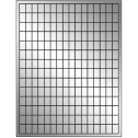 0.5" x 0.75" Silver Foil Rectangular Sheet Labels