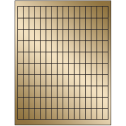 0.5" x 1" Gold Foil Rectangular Sheet Labels