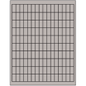 0.5" x 1" Gray Rectangular Sheet Labels