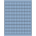 0.5" x 1" Pastel Blue Rectangular Sheet Labels