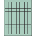 0.5" x 1" Pastel Green Rectangular Sheet Labels