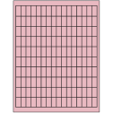 0.5" x 1" Pastel Pink Rectangular Sheet Labels