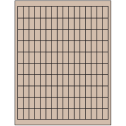 0.5" x 1" Pastel Tan Rectangular Sheet Labels