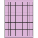 0.5" x 1" Pastel Purple Rectangular Sheet Labels