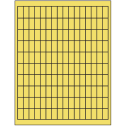 0.5" x 1" Pastel Yellow Rectangular Sheet Labels
