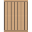 0.5" x 1.75" Brown Kraft Rectangular Sheet Labels