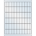 0.5" x 1.75" Crystal Clear Rectangular Sheet Labels