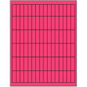 0.5" x 1.75" Fluorescent Pink Rectangular Sheet Labels