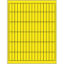0.5" x 1.75" Fluorescent Yellow Rectangular Sheet Labels