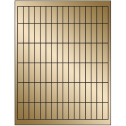 0.5" x 1.75" Gold Foil Rectangular Sheet Labels