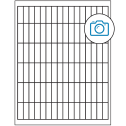 0.5" x 1.75" Photo Gloss Rectangular Sheet Labels