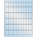 0.5" x 1.75" White Premium High Gloss Rectangular Sheet Labels
