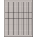 0.5" x 1.75" Gray Rectangular Sheet Labels
