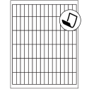 0.5" x 1.75" Blockout Rectangular Sheet Labels