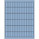 0.5" x 1.75" Pastel Blue Rectangular Sheet Labels