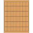 0.5" x 1.75" Pastel Orange Rectangular Sheet Labels
