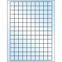 0.75" x 0.75" White Premium High Gloss Square Sheet Labels