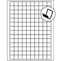 0.75" x 0.75" Blockout Square Sheet Labels