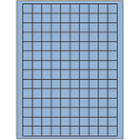 0.75" x 0.75" Pastel Blue Square Sheet Labels