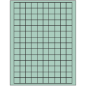 0.75" x 0.75" Pastel Green Square Sheet Labels