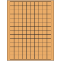 0.75" x 0.75" Pastel Orange Square Sheet Labels