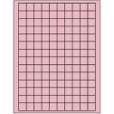 0.75" x 0.75" Pastel Pink Square Sheet Labels