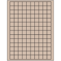 0.75" x 0.75" Pastel Tan Square Sheet Labels