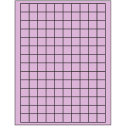 0.75" x 0.75" Pastel Purple Square Sheet Labels